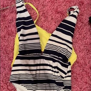 aerie small one piece with tie back